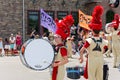 Marching Band in Mendota Day Parade Royalty Free Stock Photo